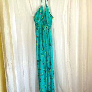 NWT 1.STATE Teal Floral Dress